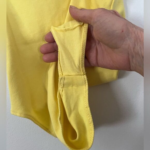 Zara yellow thin stripes bodysuit, great condition, square back size Small - Picture 7 of 7